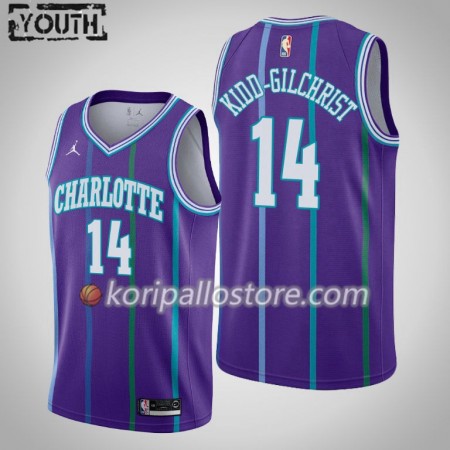 Charlotte Hornets Michael Kidd-Gilchrist 14 Jordan Brand 2019-2020 Hardwood Classics Lasten Pelipaidat Swingman